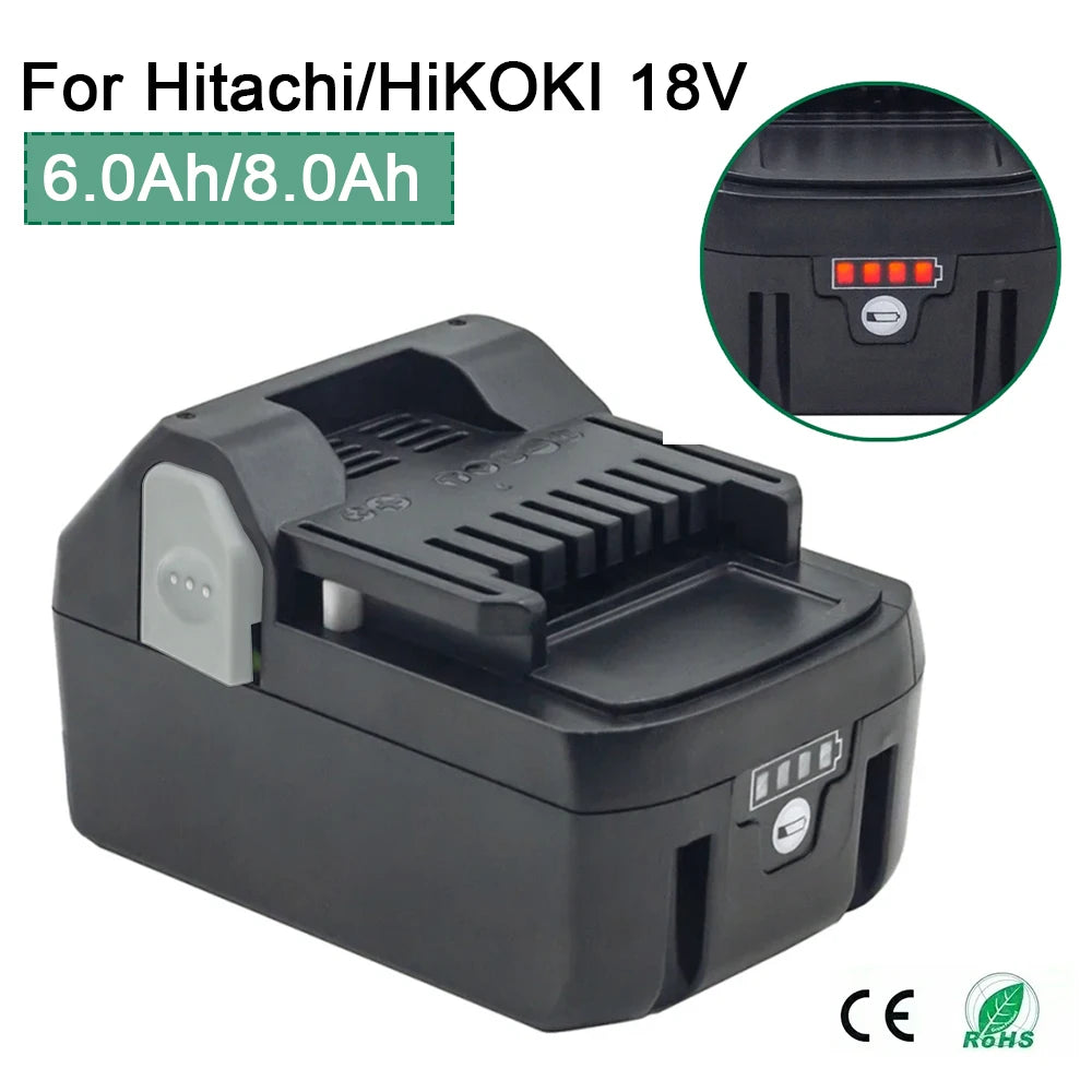 6Ah/8Ah Hitachi/HiKOKI Erstatningsbatteri